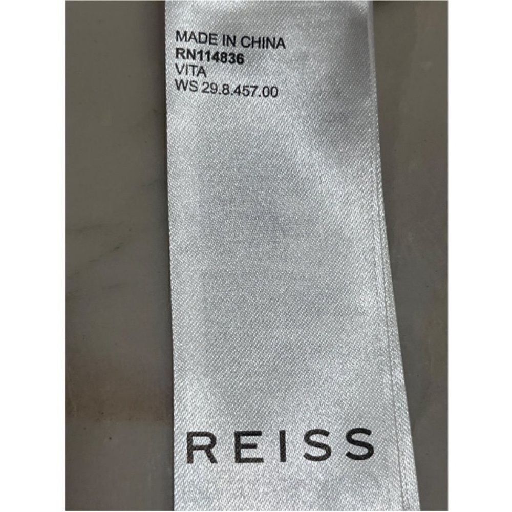 REISS NWT Vita Button Through Midi Sundress White… - image 11